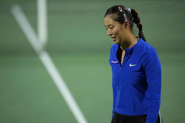 WTA, Tennis Damen Kinoshita Group Japan Open - Day 4 Hao-Ching Chan (TPE) plays with partner Miyu Kato (JPN) during their semi-final doubles match against Jesika Maleckova (CZE) and Miriam Skoch (CZE) at the 2026 Kinoshita Group Japan Open Women s tennis tournament at Utsubo Tennis Center in Osaka, Japan, on October 22, 2026. Osaka Japan  Copyright: xOwenxHammondx originalFilename:hammond-2026kino261022_np4KT.jpg