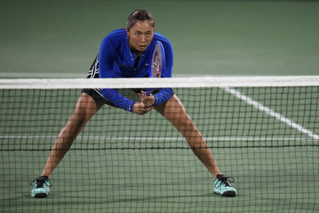 WTA, Tennis Damen Kinoshita Group Japan Open - Day 4 Hao-Ching Chan of Chinese Taipei plays with partner Miyu Kato of Japan during their semi-final doubles match against Jesika Maleckova and Miriam Skoch of the Czech Republic at the 2026 Kinoshita Group Japan Open Women s tennis tournament at Utsubo Tennis Center in Osaka, Japan, on October 22, 2026. Osaka Japan  Copyright: xOwenxHammondx originalFilename:hammond-2026kino261022_npfXB.jpg