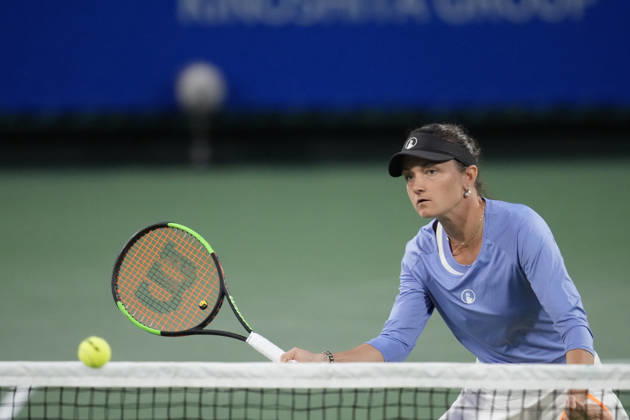 WTA, Tennis Damen Kinoshita Group Japan Open - Day 4 Jesika Maleckova of the Czech Republic plays with partner Miriam Skoch of the Czech Republic during their semi-final doubles match against Hao-Ching Chan of Chinese Taipei and Miyu Kato of Japan at the 2026 Kinoshita Group Japan Open Women s tennis tournament at Utsubo Tennis Center in Osaka, Japan, on October 22, 2026. Osaka Japan  Copyright: xOwenxHammondx originalFilename:hammond-2026kino261022_nphJ2.jpg