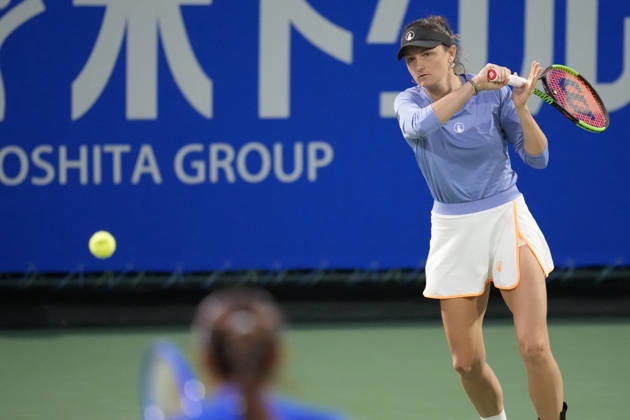 WTA, Tennis Damen Kinoshita Group Japan Open - Day 4 Jesika Maleckova of the Czech Republic plays with partner Miriam Skoch of the Czech Republic during their semi-final doubles match against Hao-Ching Chan of Chinese Taipei and Miyu Kato of Japan at the 2026 Kinoshita Group Japan Open Women s tennis tournament at Utsubo Tennis Center in Osaka, Japan, on October 22, 2026. Osaka Japan  Copyright: xOwenxHammondx originalFilename:hammond-2026kino261022_nptOZ.jpg