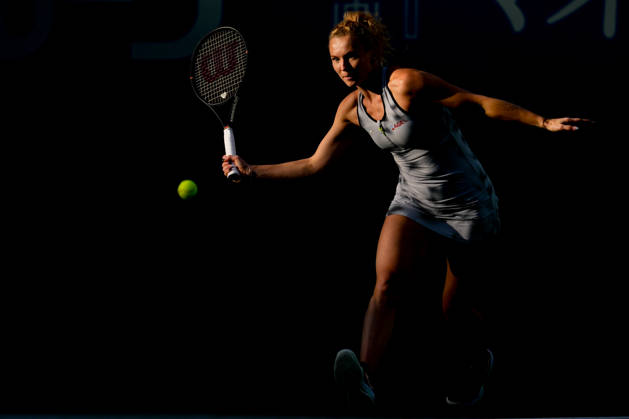 WTA, Tennis Damen Kinoshita Group Japan Open - Day 4 Katerina Siniakova of the Czech Republic plays during her round of 16 singles match against Magda Linette of Poland at the 2026 Kinoshita Group Japan Open Women s tennis tournament at Utsubo Tennis Center in Osaka, Japan, on October 22, 2026. Osaka Japan Copyright: xOwenxHammondx originalFilename:hammond-2026kino261022_npyZu