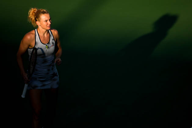 WTA, Tennis Damen Kinoshita Group Japan Open - Day 4 Katerina Siniakova of the Czech Republic plays during her round of 16 singles match against Magda Linette of Poland at the 2026 Kinoshita Group Japan Open Women s tennis tournament at Utsubo Tennis Center in Osaka, Japan, on October 22, 2026. Osaka Japan Copyright: xOwenxHammondx originalFilename:hammond-2026kino261022_npzQc