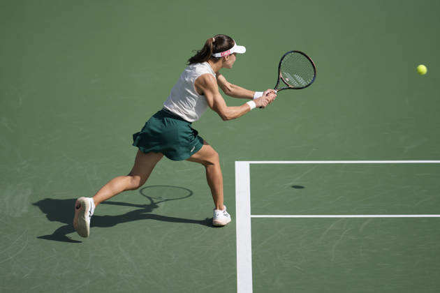 WTA, Tennis Damen Kinoshita Group Japan Open - Day 4 Zeynep Sonmez of Turkey plays during her round of 16 singles match against Ann Li of the United States at the 2026 Kinoshita Group Japan Open Women s tennis tournament at Utsubo Tennis Center in Osaka, Japan, on October 22, 2026. Osaka Japan Copyright: xOwenxHammondx originalFilename:hammond-2026kino261022_npTDO