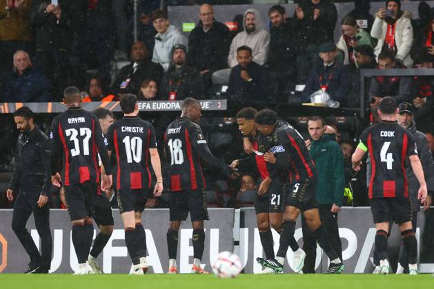 Amine Adli of AFC Bournemouth celebrates their goal to make it 3-0 AFC Bournemouth v AC Milan, UEFA Europa League, Football, Vitality Stadium, Bournemouth, UK - 22 Oct 2026Bournemouth Vitality Stadium United Kingdom  Copyright: xJamesxMarsh Shutterstockx 17230046bq