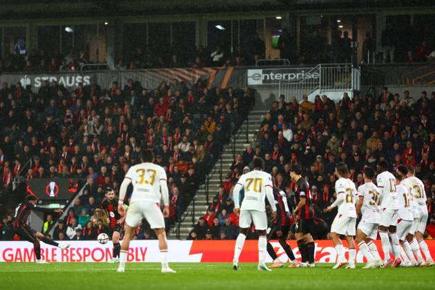 Amine Adli of AFC Bournemouth scores the sides third goal to make it 3-0 AFC Bournemouth v AC Milan, UEFA Europa League, Football, Vitality Stadium, Bournemouth, UK - 22 Oct 2026Bournemouth Vitality Stadium United Kingdom  Copyright: xJamesxMarsh Shutterstockx 17230046bu