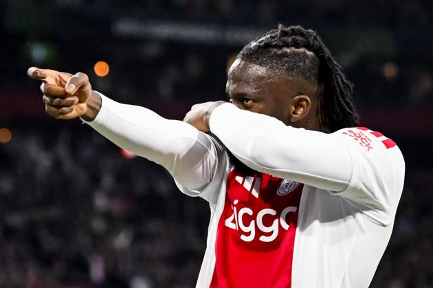 AMSTERDAM - Tolu Arokodare of Ajax celebrates scoring the 1-0 during the UEFA Conference League match between AFC Ajax and Atalanta BC at the Johan Cruijff ArenA on October 22, 2026 in Amsterdam, the Netherlands. OLAF KRAAK ANP UEFA Conference League 2026 27 xVIxANPxSportx xxANPxIVx 573305656 originalFilename: 573305656.jpg