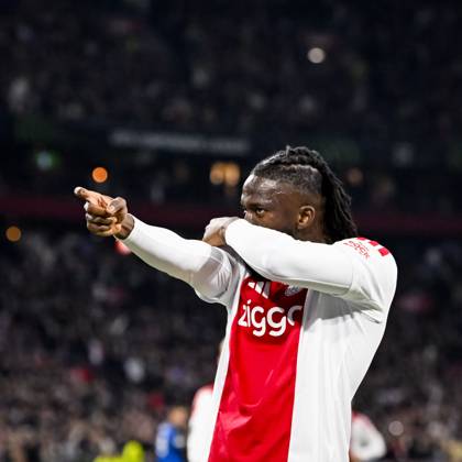 AMSTERDAM - Tolu Arokodare of Ajax celebrates scoring the 1-0 during the UEFA Conference League match between AFC Ajax and Atalanta BC at the Johan Cruijff ArenA on October 22, 2026 in Amsterdam, the Netherlands. OLAF KRAAK ANP UEFA Conference League 2026 27 xVIxANPxSportx xxANPxIVx 573305952 originalFilename: 573305952.jpg