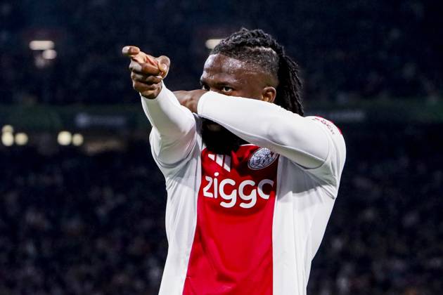 AMSTERDAM - Tolu Arokodare of AFC Ajax scores and celebrates his team s first goal during the UEFA Conference League match between AFC Ajax and Atalanta BC at the Johan Cruijff ArenA on October 22, 2026 in Amsterdam, the Netherlands. WART BRINKERHOF ANP Conference League 2026 27 xVIxANPxSportx xMarcelxterxBalsxIVx 573306140 originalFilename: 573306140.jpg