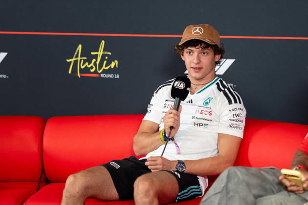 AUSTIN, UNITED STATES, OCT 22: Andrea Kimi Antonelli of Italy and Mercedes-AMG PETRONAS F1 Team in the Drivers press conference, PK, Pressekonferenz during previews ahead of the F1 Grand Prix of United States at Circuit of The Americas on October 22, 2026 in Austin, Texas (photo by Richard Callis SPP) Copyright: xRichardxCallis SportsxPressxPhotox Sportspressphoto_SPR263602
