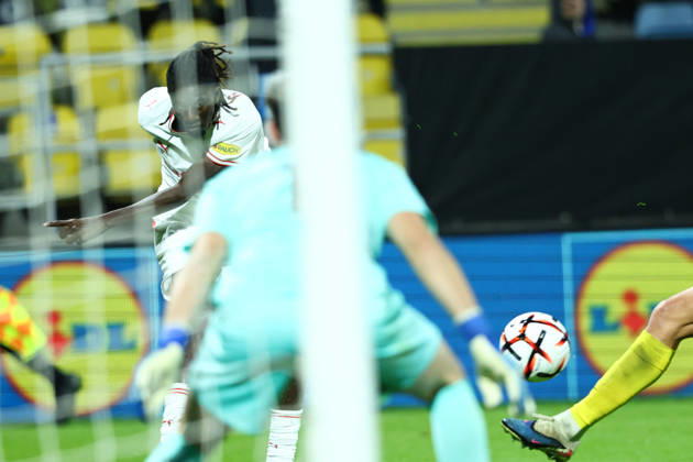 SOCCER - UEFA EL, Celje vs RBS CELJE,SLOVENIA,22.OCT.26 - SOCCER - UEFA Europa League, NK Celje vs Red Bull Salzburg. Image shows Gaoussou Diakite (RBS). GEPAxpictures xJamesxDoak