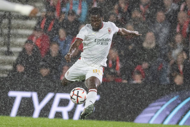 AFC Bournemouth v AC Milan, UEFA Europa League Yunus Musah of Milan shoots at goal during AFC Bournemouth v AC Milan UEFA Europa League Matchday 3 at the Vitality Stadium, Bournemouth, England on 22 October 2026 Credit: Andy Thomas Every Second Media Editorial use only. All images are copyright Every Second Media Limited. No images may be reproduced without prior permission. Copyright: xIMAGO EveryxSecondxMediax ESM-2245-0016 AndyxThomasx xEveryxSecondxMediax