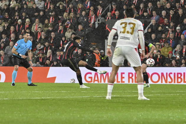 AFC Bournemouth v AC Milan, UEFA Europa League Amine Adli of Bournemouth scores their side s third goal (3-0) during AFC Bournemouth v AC Milan UEFA Europa League Matchday 3 at the Vitality Stadium, Bournemouth, England on 22 October 2026 Credit: Andy Thomas Every Second Media Editorial use only. All images are copyright Every Second Media Limited. No images may be reproduced without prior permission. Copyright: xIMAGO EveryxSecondxMediax ESM-2245-0038 AndyxThomasx xEveryxSecondxMediax