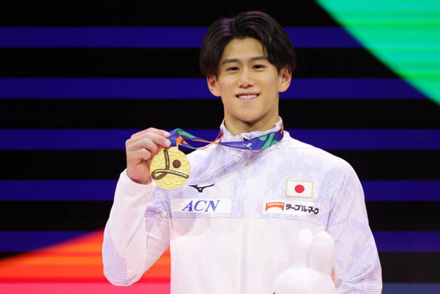 Daiki Hashimoto, JPN, after all-around final at 2026 Worlds in Rotterdam; 22 10 2026;