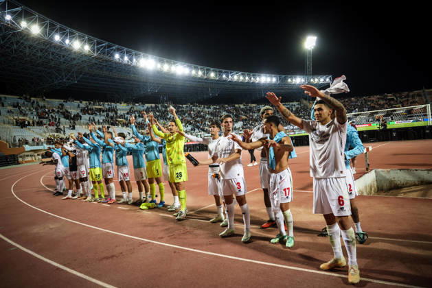 UEFA Europa League - OFI Crete vs Leverkusen - Players of Leverkusen celebrate their victory at the end of the UEFA Europa League phase Matchday 3 soccer match between OFI Crete vs Leverkusen in Pankritio, Heraklion, Greece, on 22 October 2026. IMAGO ONE INCH PRODUCTIONS Heraklion Greece Copyright: xONExINCHxPRODUCTIONSx 7133473