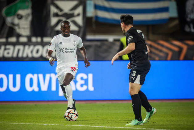 UEFA Europa League - OFI Crete vs Leverkusen - Moussa Diaby of Leverkusen in action during the UEFA Europa League phase Matchday 3 soccer match between OFI Crete vs Leverkusen in Pankritio, Heraklion, Greece, on 22 October 2026. IMAGO ONE INCH PRODUCTIONS Heraklion Greece Copyright: xONExINCHxPRODUCTIONSx 7133482