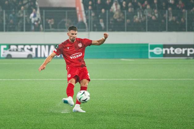 THUN, BERN - OCTOBER 22: Fabio Fehr of FC Thun during the UEFA Conference League match between FC Thun and HNK Hajduk Split at VISANA STADION on October 22, 2026 in Thun, Bern, Switzerland. Copyright: xLivioxBaeriswylx xSPPx Sportspressphoto_SPR263740