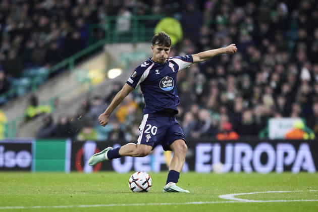 Celtic FC v Real Club Celta - UEFA Europa League 2026 27 League Phase MD3 GLASGOW, SCOTLAND - OCTOBER 22: Javi Rodriguez of RC Celta de Vigo in action during the UEFA Europa League 2026 27 League Phase MD3 match between Celtic FC and Real Club Celta de Vigo at Celtic Park on October 22, 2026 in Glasgow, Scotland. (Photo by Diego Simon Photo Players Images Magara Press) Glasgow Celtic Park Stadium Scotland Copyright: xDiegoxSimonx