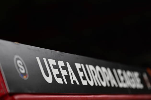 UEFA Europa League - Olympiacos FC vs AC Sparta Praha - The official logo of Europa Legue during the UEFA Europa League Phase matchday 3 soccer match between Olympiacos FC and AC Sparta Praha at the Georgios Karaiskakis Stadium in Piraeus, Greece, 22 October 2026. IMAGO ONE INCH PRODUCTIONS PIRAEUS GREECE Copyright: xONExINCHxPRODUCTIONSx 7133201