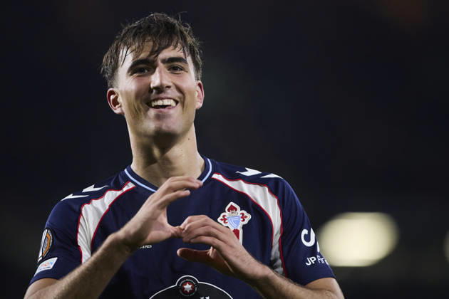 Celtic FC v Real Club Celta - UEFA Europa League 2026 27 League Phase MD3 GLASGOW, SCOTLAND - OCTOBER 22: Javi Rodriguez of RC Celta de Vigo celebrates after scoring his team s second goal during the UEFA Europa League 2026 27 League Phase MD3 match between Celtic FC and Real Club Celta de Vigo at Celtic Park on October 22, 2026 in Glasgow, Scotland. (Photo by Diego Simon Photo Players Images Magara Press) Glasgow Celtic Park Stadium Scotland Copyright: xDiegoxSimonx
