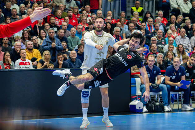 Kassel, Deutschland 22. Oktober 2026: EHF Champions League - 2026 2027 - Gruppenphase - Gruppe B - Sp. 5 - MT Melsungen gegen Orlen Wisla Plock Im Bild: Erik Balenciaga (MT) Rothenbach-Halle Hessen Copyright: xFotostandx xKruczynskix