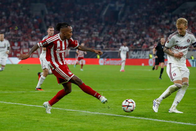 Olympiacos F.C. v AC Sparta Prague UEFA Europa League Gelson Martins of Olympiacos F.C. during the UEFA Europa League match at Karaiskakis Stadium, Piraeus 22 10 2026 UK Newspapers OUT Copyright: xYannisxHalasx FIL-24108-0123