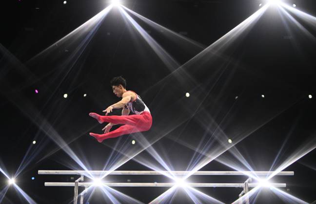 Netherlands Artistic Gymnastics World Championships 9271037 22.10.2026 Japan s Daiki Hashimoto competes on the parallel bars during the men s all-around final at the 2026 World Artistic Gymnastics Championships in Rotterdam, the Netherlands. Alexey Filippov Sputnik Rotterdam Netherlands  Copyright: xAlexeyxFilippovx