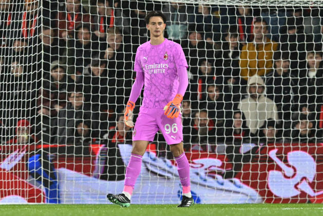 Bournemouth v AC Milan, Europa League Lorenzo Torriani (96) of AC Milan during the Europa League match between Bournemouth and AC Milan at the Vitality Stadium, Bournemouth, UK on 22 October 2026. Bournemouth Vitality Stadium Dorset UK Editorial use only , Copyright: xGrahamxHuntx PSI-25046-0163
