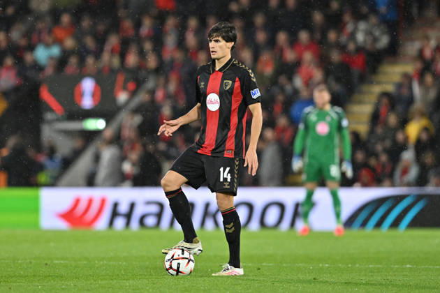Bournemouth v AC Milan, Europa League Antonio Silva (14) of AFC Bournemouth during the Europa League match between Bournemouth and AC Milan at the Vitality Stadium, Bournemouth, UK on 22 October 2026. Bournemouth Vitality Stadium Dorset UK Editorial use only , Copyright: xGrahamxHuntx PSI-25046-0169