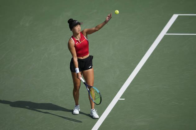 WTA, Tennis Damen Kinoshita Group Japan Open - Day 5 Ann Li of the United States plays during her quarterfinal match against Lilli Tagger of Austria at the 2026 Kinoshita Group Japan Open Women s tennis tournament at Utsubo Tennis Center in Osaka, Japan, on October 23, 2026. Osaka Japan  Copyright: xOwenxHammondx originalFilename:hammond-2026kino261023_np7I2.jpg