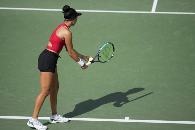 WTA, Tennis Damen Kinoshita Group Japan Open - Day 5 Ann Li of the United States plays during her quarterfinal match against Lilli Tagger of Austria at the 2026 Kinoshita Group Japan Open Women s tennis tournament at Utsubo Tennis Center in Osaka, Japan, on October 23, 2026. Osaka Japan  Copyright: xOwenxHammondx originalFilename:hammond-2026kino261023_npIxg.jpg