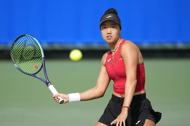 WTA, Tennis Damen Kinoshita Group Japan Open - Day 5 Ann Li of the United States plays during her quarterfinal match against Lilli Tagger of Austria at the 2026 Kinoshita Group Japan Open Women s tennis tournament at Utsubo Tennis Center in Osaka, Japan, on October 23, 2026. Osaka Japan  Copyright: xOwenxHammondx originalFilename:hammond-2026kino261023_npLUw.jpg