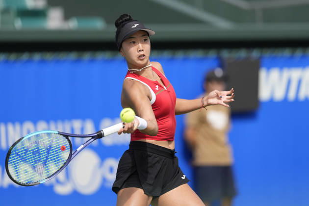 WTA, Tennis Damen Kinoshita Group Japan Open - Day 5 Ann Li of the United States plays during her quarterfinal match against Lilli Tagger of Austria at the 2026 Kinoshita Group Japan Open Women s tennis tournament at Utsubo Tennis Center in Osaka, Japan, on October 23, 2026. Osaka Japan  Copyright: xOwenxHammondx originalFilename:hammond-2026kino261023_npnU7.jpg