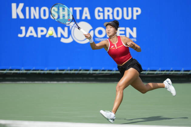 WTA, Tennis Damen Kinoshita Group Japan Open - Day 5 Ann Li of the United States plays during her quarterfinal match against Lilli Tagger of Austria at the 2026 Kinoshita Group Japan Open Women s tennis tournament at Utsubo Tennis Center in Osaka, Japan, on October 23, 2026. Osaka Japan  Copyright: xOwenxHammondx originalFilename:hammond-2026kino261023_npSO4.jpg