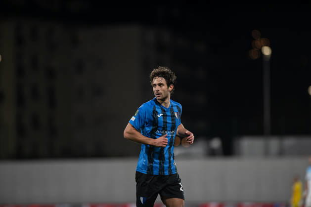 Inter Club Escaldes v Universitatae Craiova - UEFA Conference League Maurizio Pochettino, player number 24 of Inter Club d Escaldes, is in action during the UEFA Conference League match between Inter Club d Escaldes and Universitatea Craiova at New FAF Stadium in Encamp, Andorra, on October 22, 2026. Encamp Andorra Andorra  Copyright: xWalterxCunhax originalFilename:cunhacarvalho-notitle261022_npUug.jpg