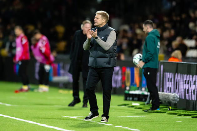FC Nordsjaelland v CSKA Sofia, UEFA Conference League, Farum, Denmark Farum, Denmark. 22nd, October 2026. Head coach Jens Fensskov Olsen of FC Nordsjaelland seen during the UEFA Conference League qualification match between FC Nordsjaelland and CSKA Sofia at Right to Dream Park in Farum. Danmark, Farum, Right to Dream Park  Copyright: xGonzalesxPhoto TobiasxJorgensenx