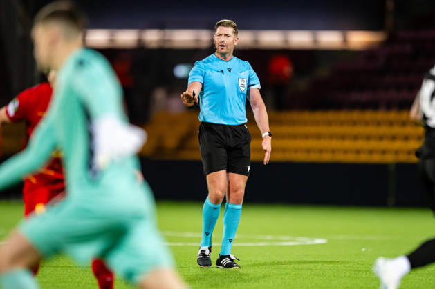 FC Nordsjaelland v CSKA Sofia, UEFA Conference League, Farum, Denmark Farum, Denmark. 22nd, October 2026. Referee Robert Jones seen during the UEFA Conference League match between FC Nordsjaelland and CSKA Sofia at Right to Dream Park in Farum. Danmark, Farum, Right to Dream Park  Copyright: xGonzalesxPhoto TobiasxJorgensenx