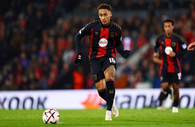 Marcus Tavernier of AFC Bournemouth. AFC Bournemouth v AC Milan, UEFA Europa League, Football, Vitality Stadium, Bournemouth, UK - 22 Oct 2026Bournemouth Vitality Stadium United Kingdom  Copyright: xJamesxMarsh Shutterstockx 17230046cm