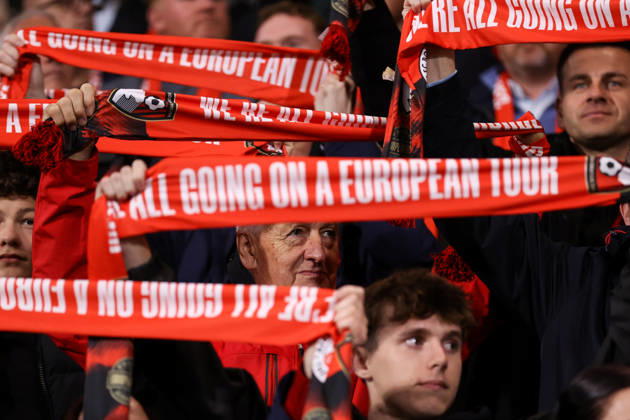 Bournemouth v AC Milan 22 October 2026, Bournemouth - UEFA Europa League - Bournemouth v AC Milan - An elderly man looks proud as the teams are about to walk out - Photo: Jacques Feeney Offside. Bournemouth UK Copyright: xJacquesxFeeneyx xOffsidexOffside