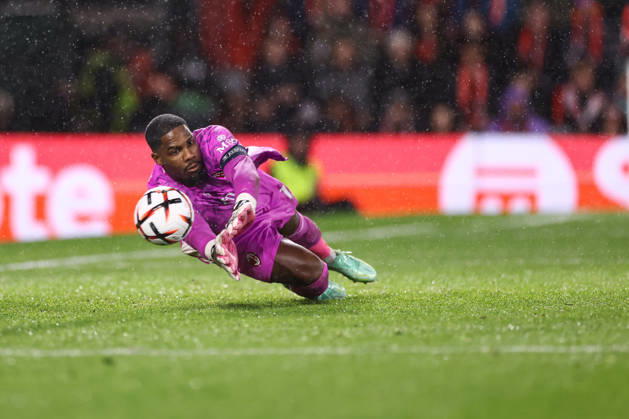 Bournemouth v AC Milan 22 October 2026, Bournemouth - UEFA Europa League - Bournemouth v AC Milan - AC Milan goalkeeper Mike Maignan makes a save - Photo: Jacques Feeney Offside. Bournemouth UK Copyright: xJacquesxFeeneyx xOffsidexOffside