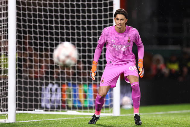 Bournemouth v AC Milan 22 October 2026, Bournemouth - UEFA Europa League - Bournemouth v AC Milan - AC Milan goalkeeper Lorenzo Torriani - Photo: Jacques Feeney Offside. Bournemouth UK Copyright: xJacquesxFeeneyx xOffsidexOffside