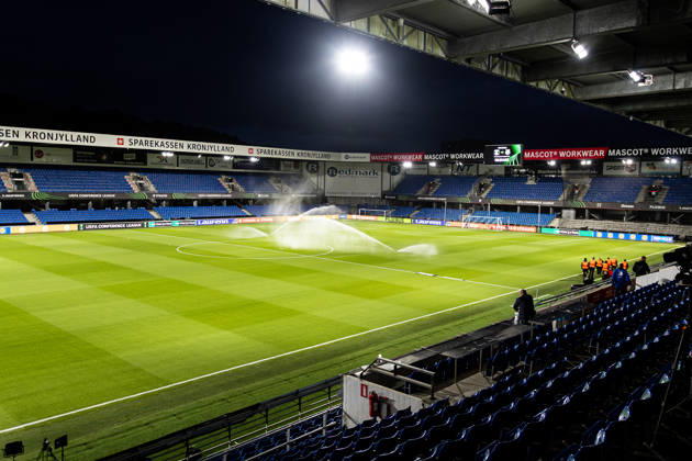 Aarhus GF v Egnatia, UEFA Conference League, Randers, Denmark Randers, Denmark. 22nd, October 2026. Randers Stadion, also known as Cepheus Park Randers, is ready for the UEFA Conference League match between Aarhus GF and Egnatia in Randers. Denmark, Randers, Cepheus Park Randers Copyright: xGonzalesxPhoto RasmusxJensenx