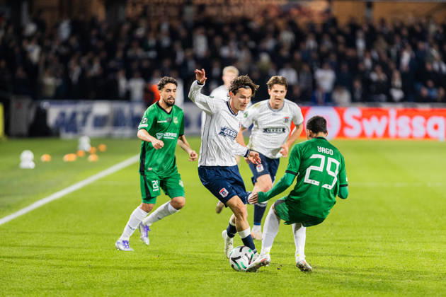 Aarhus GF v Egnatia, UEFA Conference League, Randers, Denmark Randers, Denmark. 22nd, October 2026. Markus Solbakken of Aarhus GF seen during the UEFA Conference League match between Aarhus GF and Egnatia at Randers Stadion in Randers. Denmark, Randers, Cepheus Park Randers  Copyright: xGonzalesxPhoto RasmusxJensenx