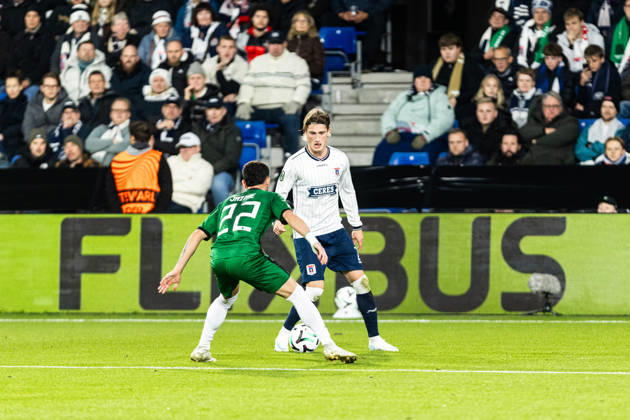 Aarhus GF v Egnatia, UEFA Conference League, Randers, Denmark Randers, Denmark. 22nd, October 2026. Jacob Andersen of Aarhus GF seen during the UEFA Conference League match between Aarhus GF and Egnatia at Randers Stadion in Randers. Denmark, Randers, Cepheus Park Randers  Copyright: xGonzalesxPhoto RasmusxJensenx