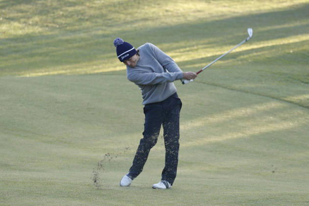 October 23, 2026, Cheonan, Chungnam, SOUTH KOREA: Oct 23, 2026-Cheonan, South Korea-Maximilian STEINLECHNER of Austria Second Shot on 2th green during a DP World Tour Genesis Championship at Woo Jeong Hills CC in Cheonan, South Korea. DP World Tour Genesis Championship Round2  - ZUMAr168 20261023_aap_r168_030 Copyright: xRyuxSeung-Ilx