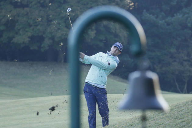 October 23, 2026, Cheonan, Chungnam, SOUTH KOREA: Oct 23, 2026-Cheonan, South Korea-Cameron ADAM of Scotland Second Shot on 1th green during a DP World Tour Genesis Championship at Woo Jeong Hills CC in Cheonan, South Korea. DP World Tour Genesis Championship Round2  - ZUMAr168 20261023_aap_r168_058 Copyright: xRyuxSeung-Ilx