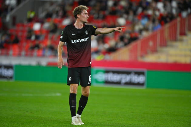 FOOTBALL : AS Monaco VS SC Freiburg - UEFA Conference League - 22 10 2026 Patrick Osterhage (SC Freiburg) - UEFA Conference League match between AS Monaco and SC Freiburg on October 22, 2026 at the Louis II Stadium in Monaco. MonacoMonaco  Copyright: xWilliamxCannarellax