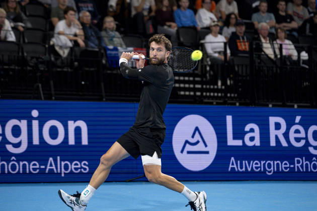 TENNIS : ATP, Tennis Herren 250 - Grand Prix Tennis AURA - Decines (France) 23 10 2026 Corentin MOUTET (FRA) vs Tommy PAUL (USA) during the tournament of the Auvergne Rhône-Alpes Grand Prix at the LDLC Arena in Décines on October 23, 2026. Photo Sandrine Thesillat PsNewZ  Copyright: xSandrinexTHESILLATx