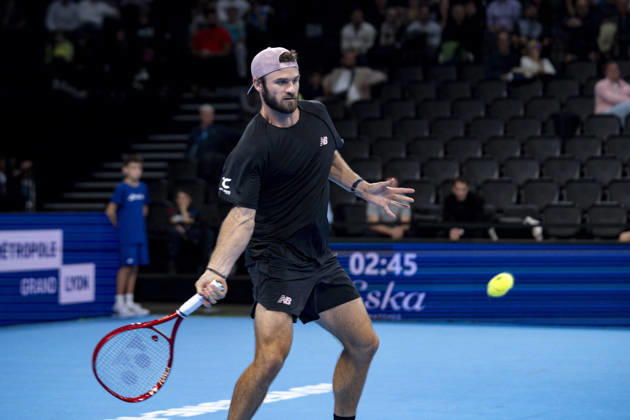 TENNIS : ATP, Tennis Herren 250 - Grand Prix Tennis AURA - Decines (France) 23 10 2026 Corentin MOUTET (FRA) vs Tommy PAUL (USA) during the tournament of the Auvergne Rhône-Alpes Grand Prix at the LDLC Arena in Décines on October 23, 2026. Photo Sandrine Thesillat PsNewZ  Copyright: xSandrinexTHESILLATx
