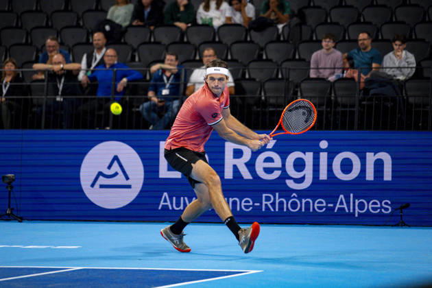 TENNIS : ATP, Tennis Herren 250 - Grand Prix Tennis AURA - Decines (France) 23 10 2026 Daniel ALTMAIER (GER) vs Taylor FRITZ (USA) during the tournament of the Auvergne Rhône-Alpes Grand Prix at the LDLC Arena in Décines on October 23, 2026. Photo Sandrine Thesillat PsNewZ  Copyright: xSandrinexTHESILLATx