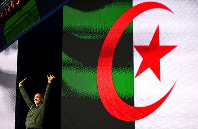 Netherlands Artistic Gymnastics World Championships 9271334 23.10.2026 Algeria s Kaylia Nemour waves before the women s individual all-around final at the 2026 World Artistic Gymnastics Championships in Rotterdam, the Netherlands. Alexey Filippov Sputnik Rotterdam Netherlands  Copyright: xAlexeyxFilippovx